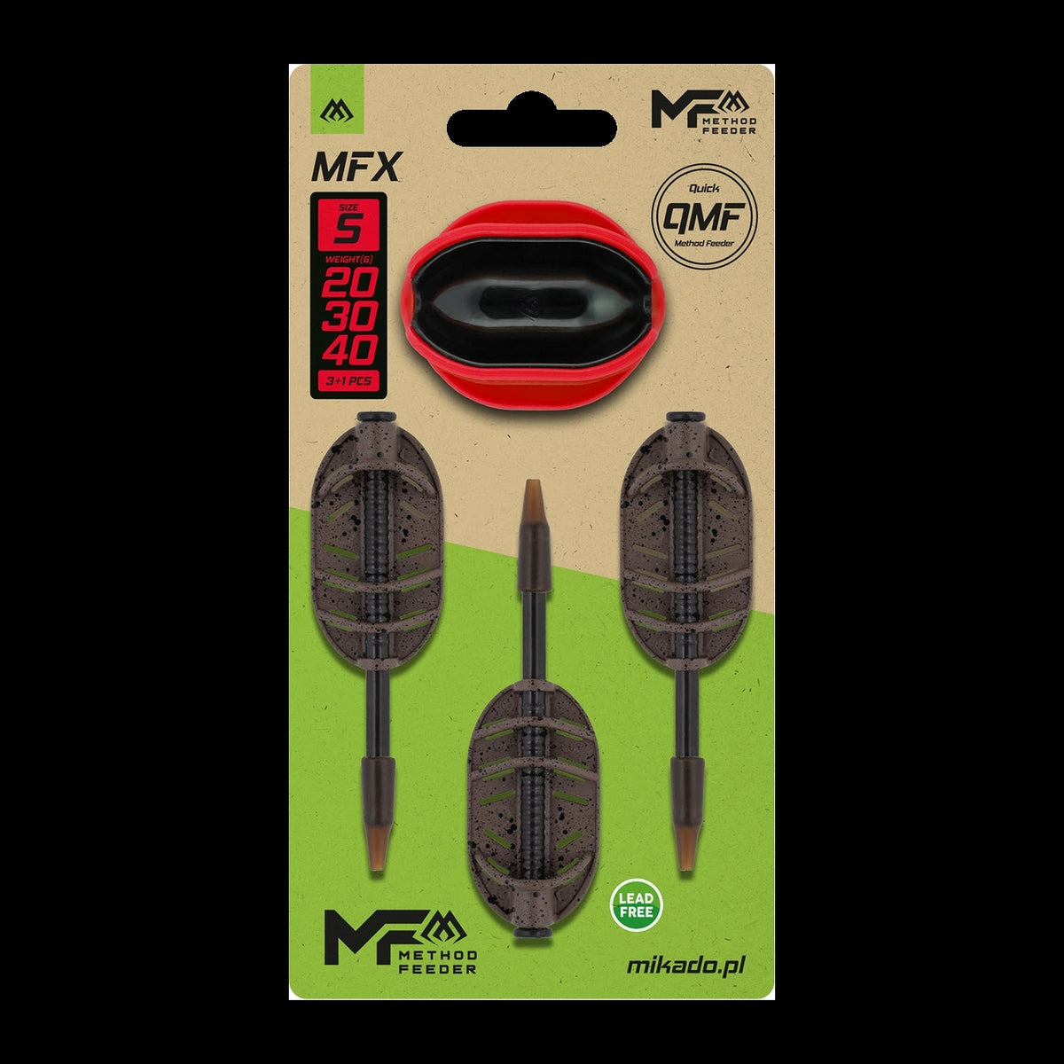 Mikado MFX Q.M.F. Method Feeder S Set – 20/30/40 g + Mould
