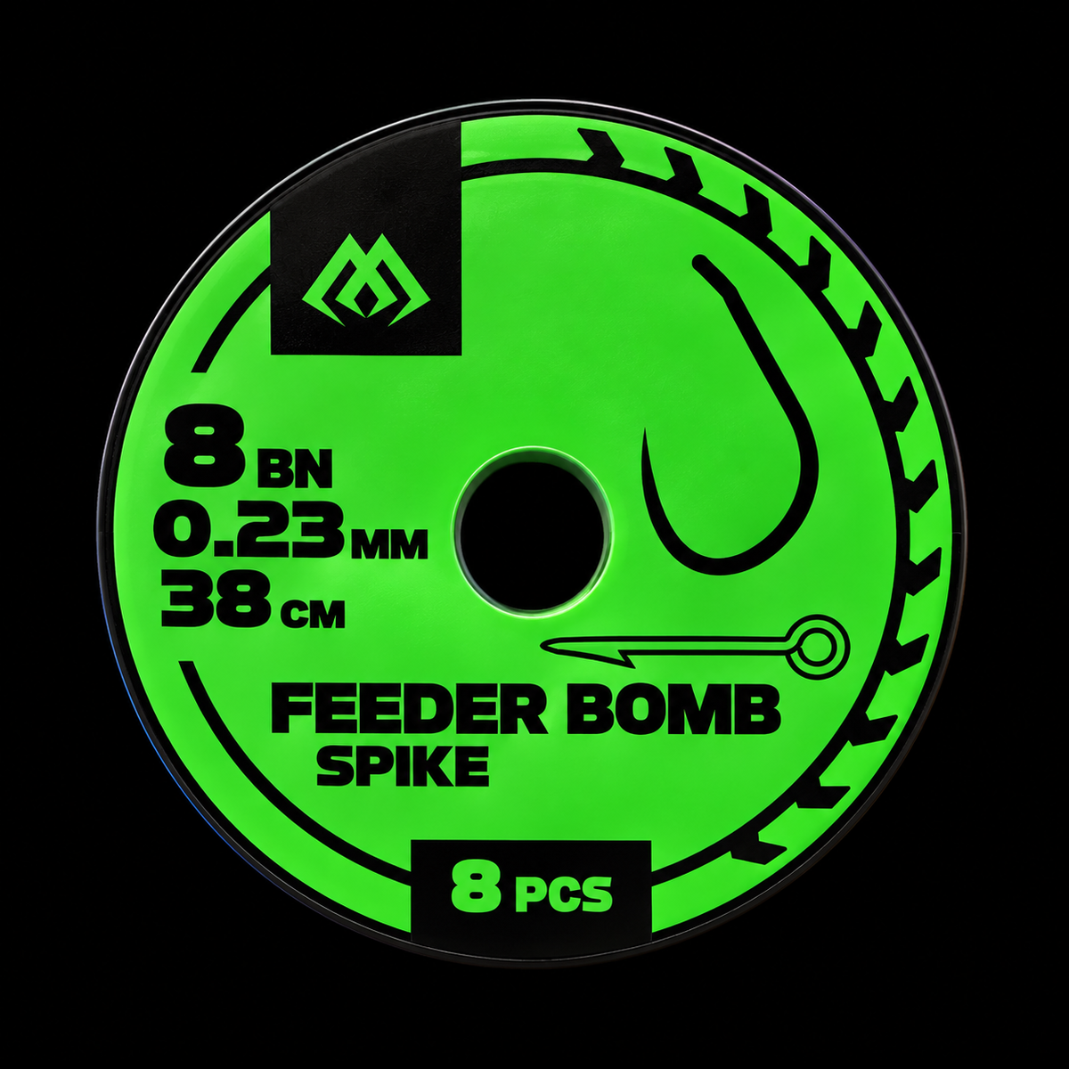 Mikado Feeder Bomb Ready Rig Spike 38 cm – Barbless