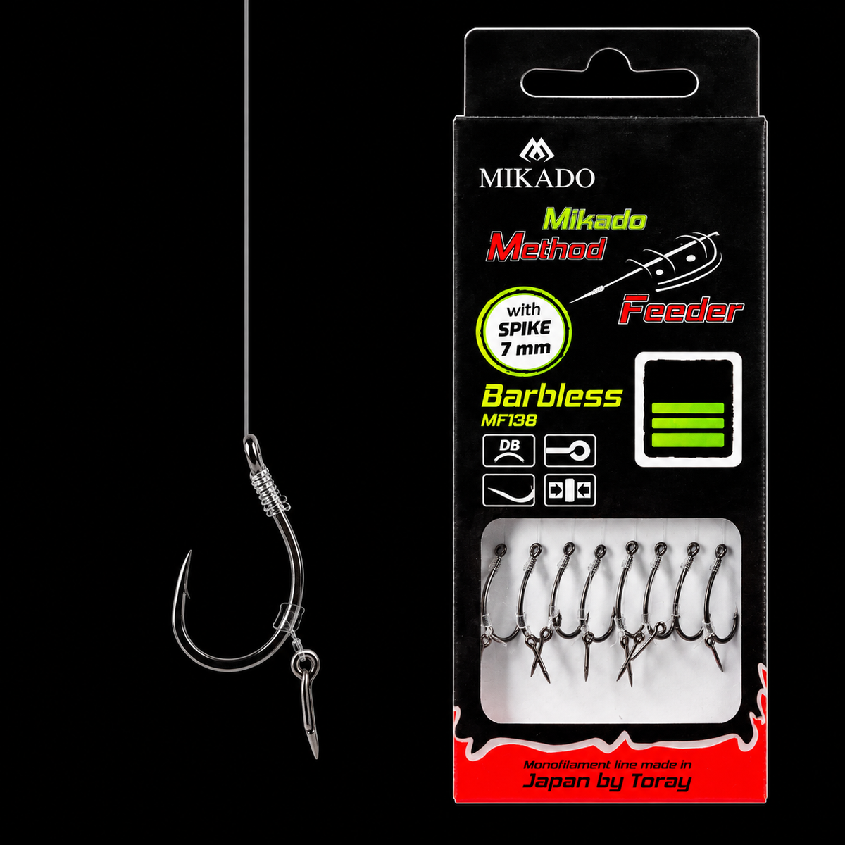 Mikado Method Feeder Ready Rig Spike 10 cm – Barbless
