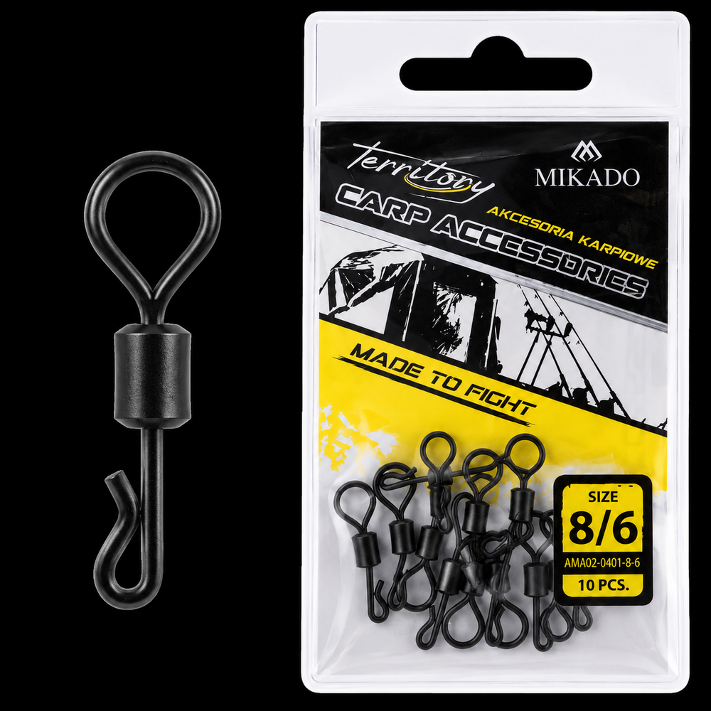 Mikado Quick Change Big Eye Swivel No. 8