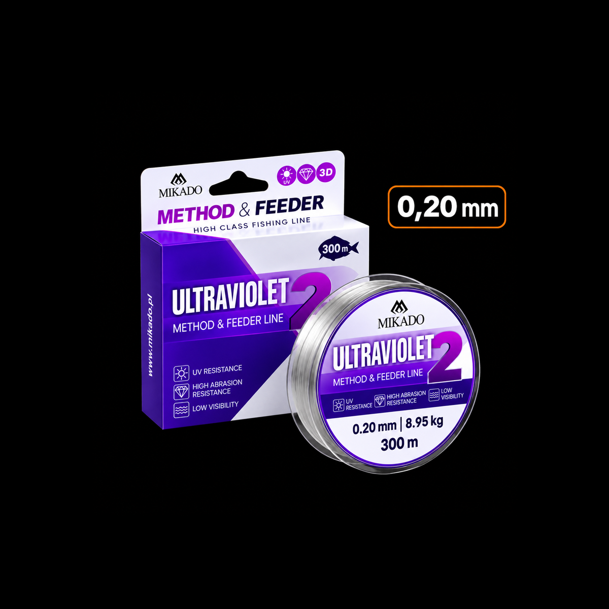 Mikado Ultraviolet II Method & Feeder 300 m 0,20 mm